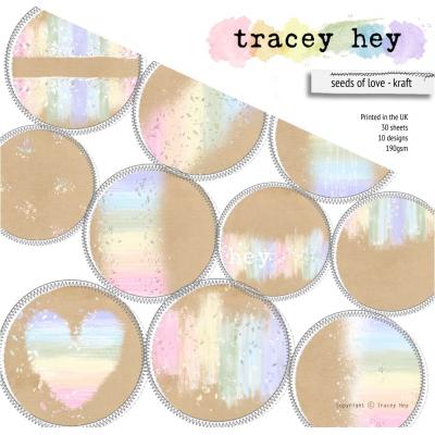 Tracey Hey Paper Pad -  Seeds Of Love - Kraft